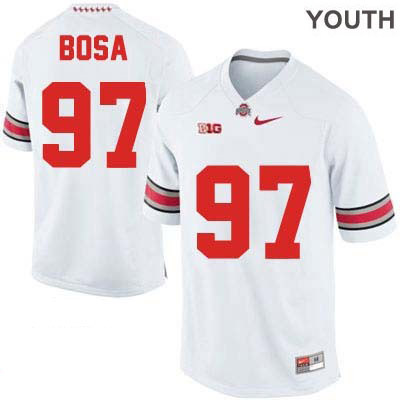 Ohio State Buckeyes Youth Joey Bosa #97 White Authentic Nike College NCAA Stitched Football Jersey IE19V66YD